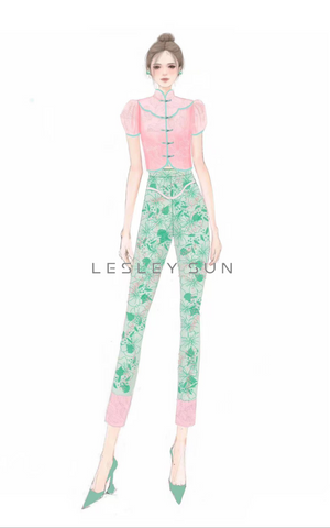 Ridina Puff Sleeve Setwear