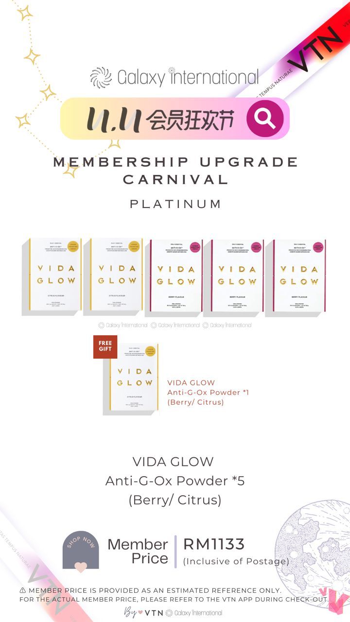 Vida Glow Anti-G Ox Powder x 5 (NOV)