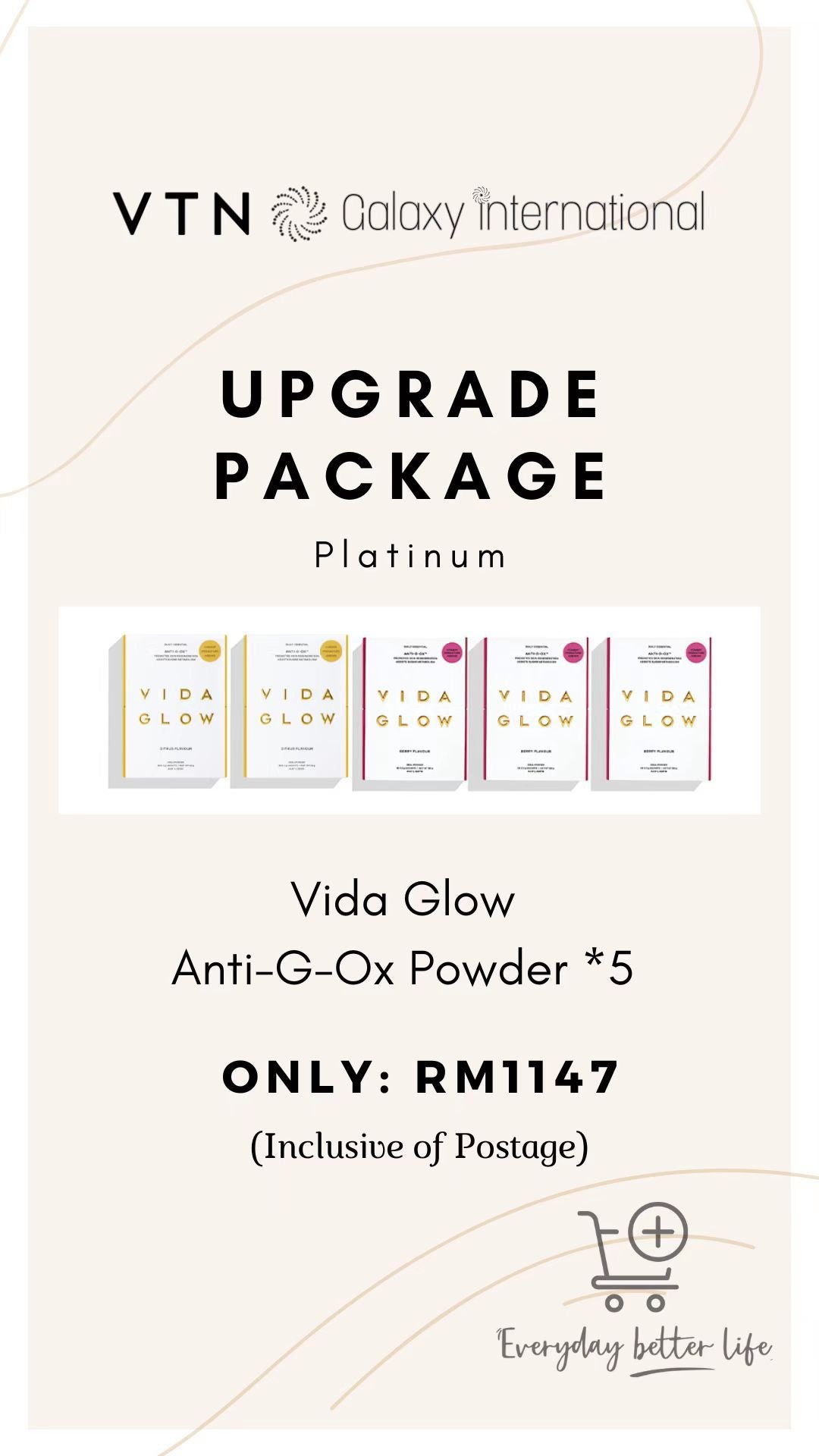 Vida Glow Anti-G-Ox x5 boxes