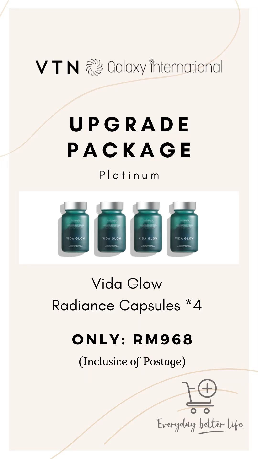 Vida Glow Radiance x4 bottles