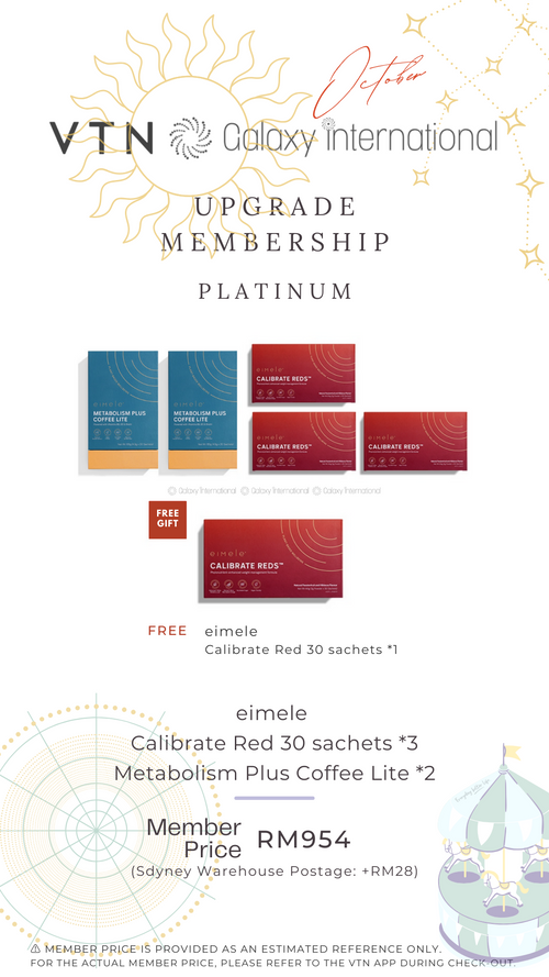 Eimele Calibrate Red 30 sachets x 3 + Coffee Lite x 3 (Oct)