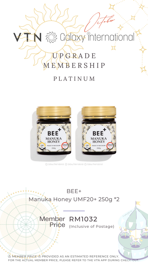 BEE+ Manuka Honey UMF20+ x 2 (OCT)