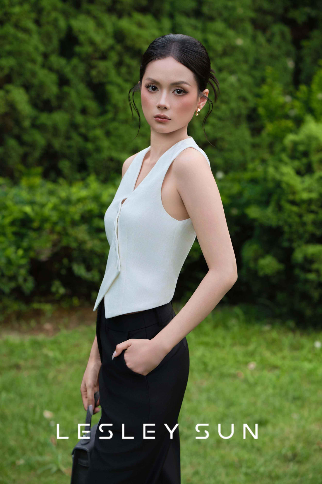 Isabella Linen Vest