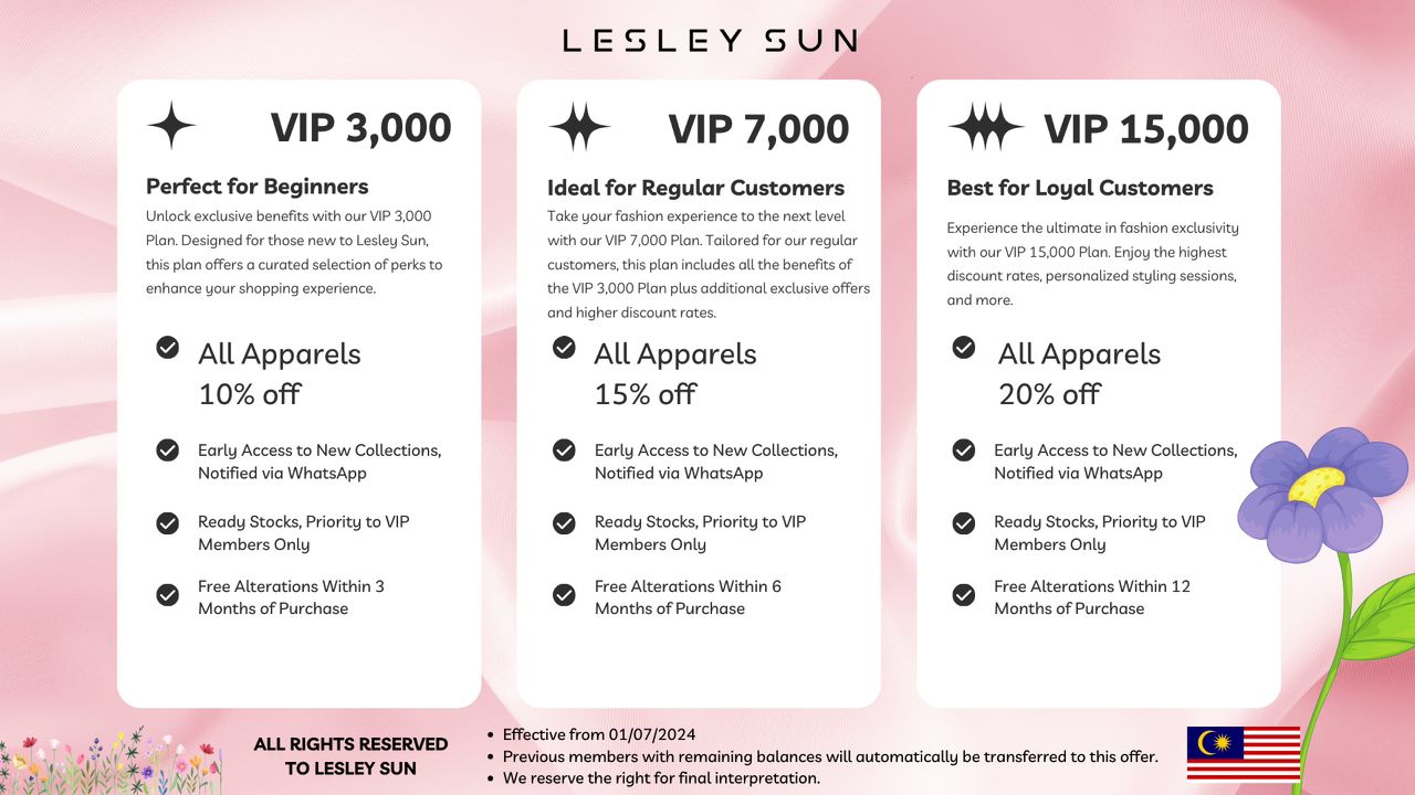 VIP Tiers ❤️