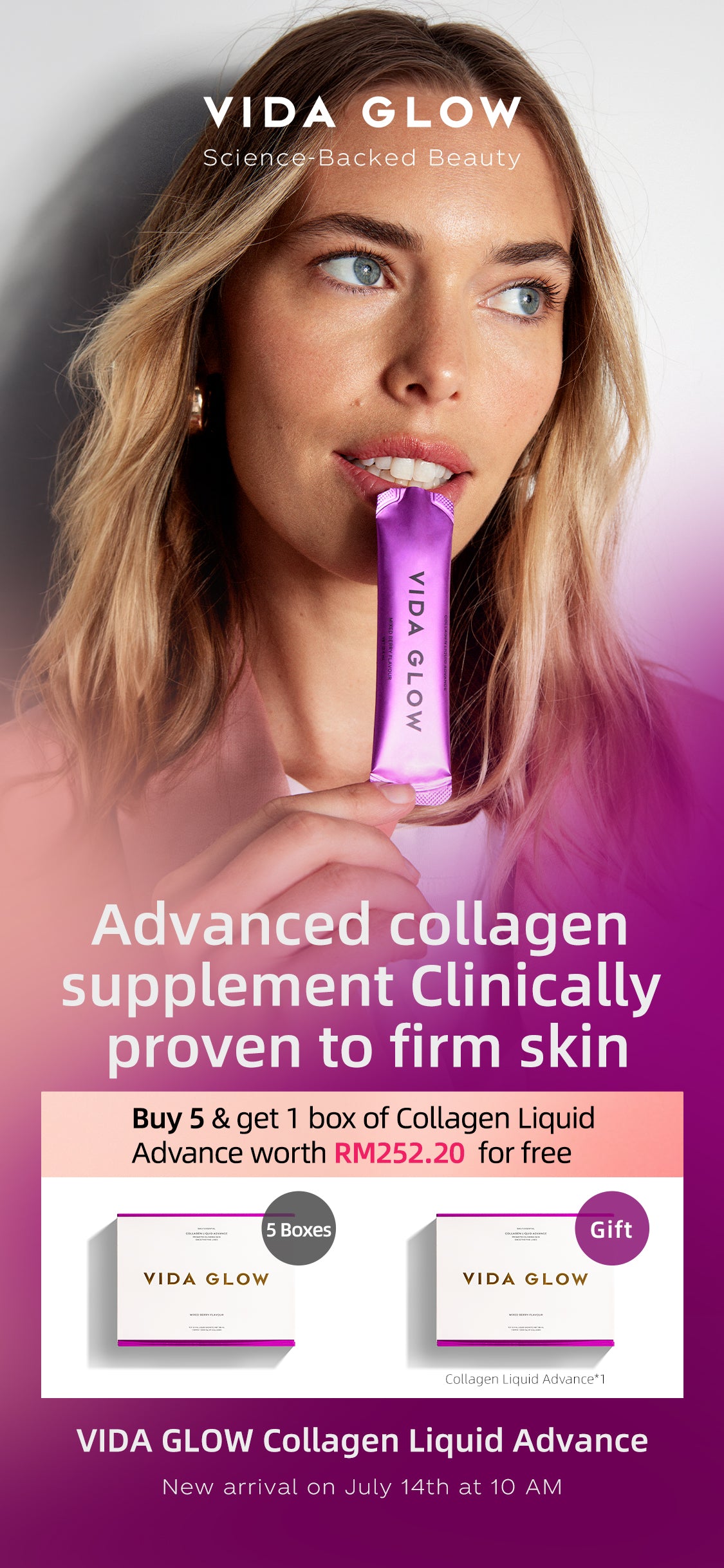 Vida Glow Collagen Liquid Advance (Ready Stocks)