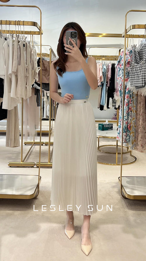 Alaric Pleated Maxi Skirt