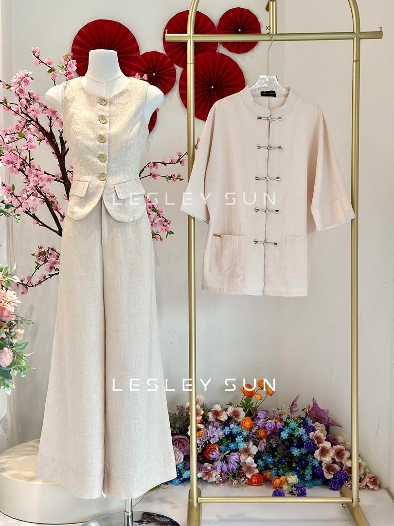 Sophia Linen Vest