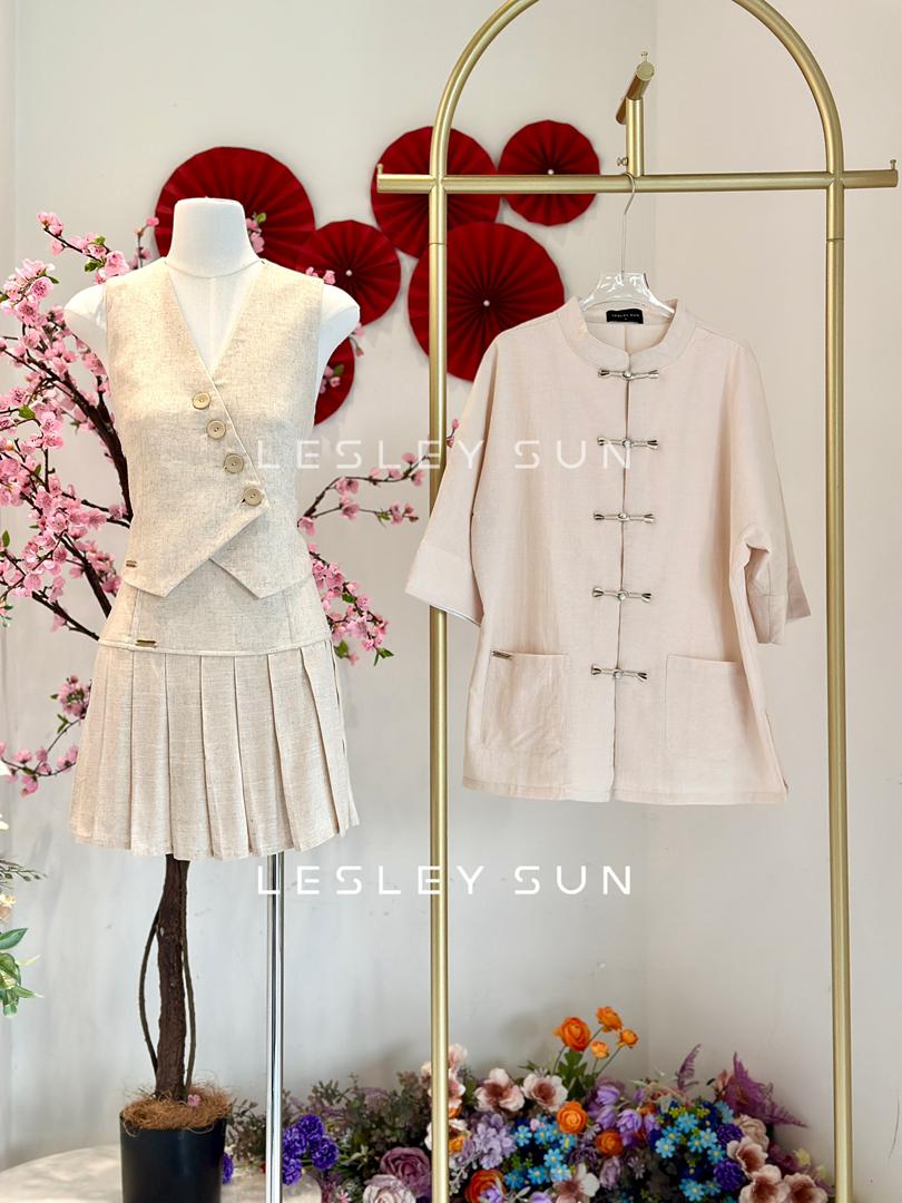 Isabella Linen Vest