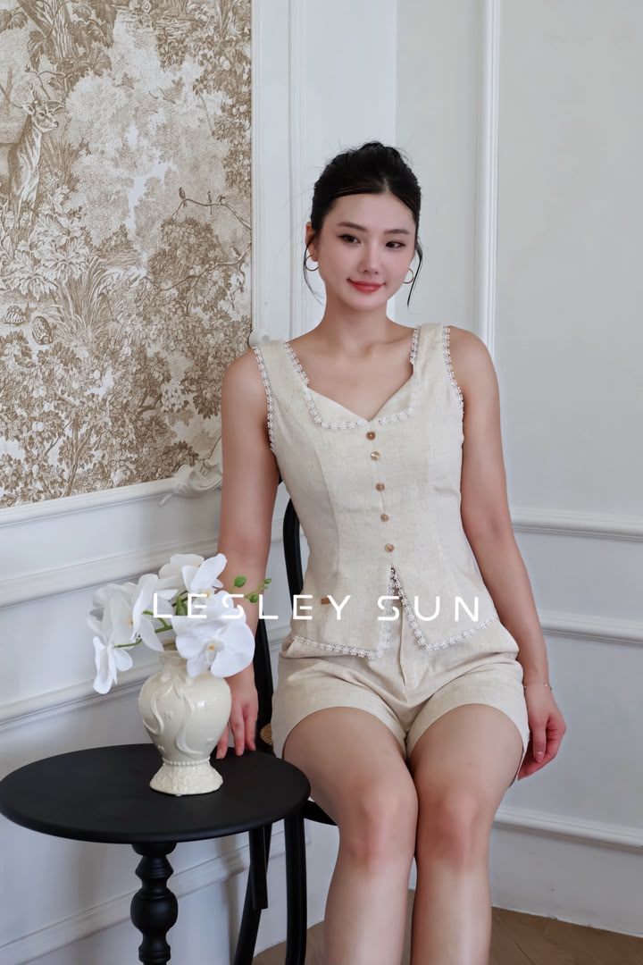 Araminta Linen Top