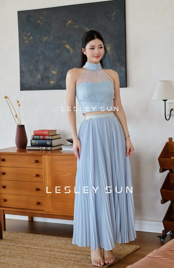 Ulyssa Chiffon Pleated Skirt