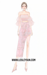 Cryshell Offshoulder Top