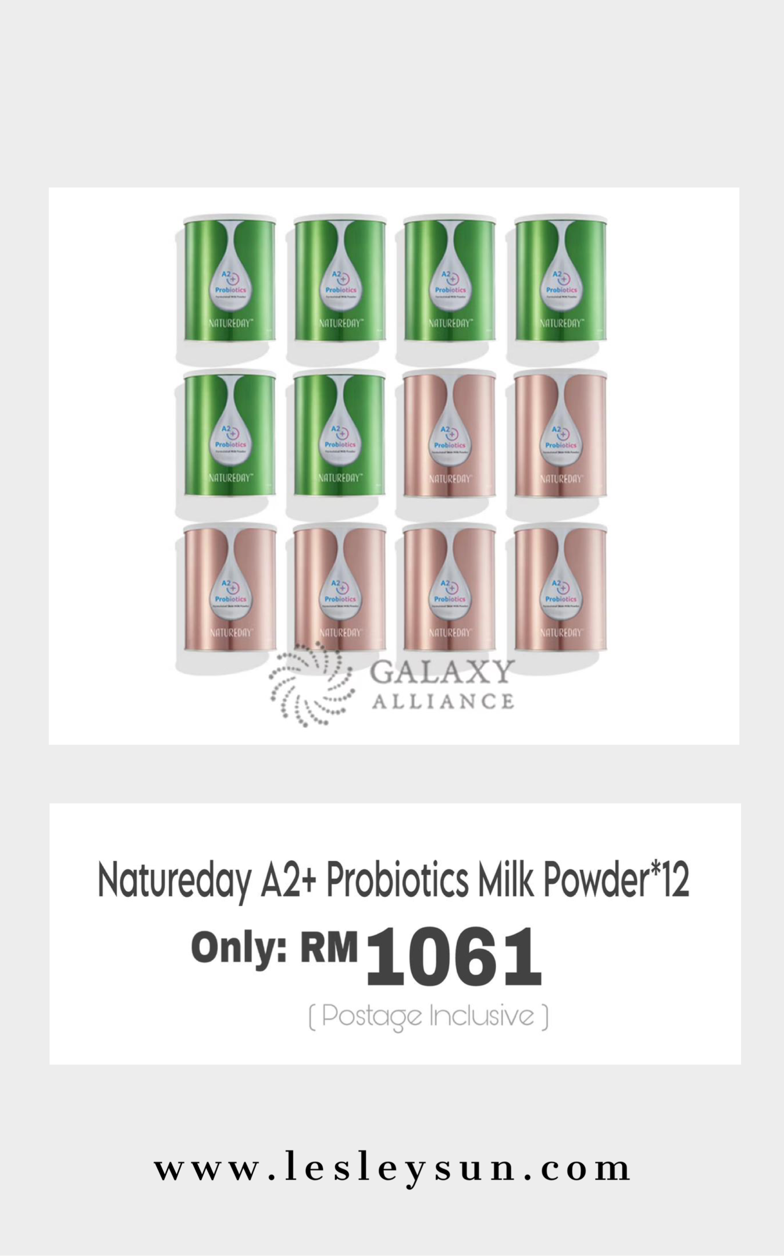 Natureday A2 + Probiotics Milk Powder 奶粉 x12