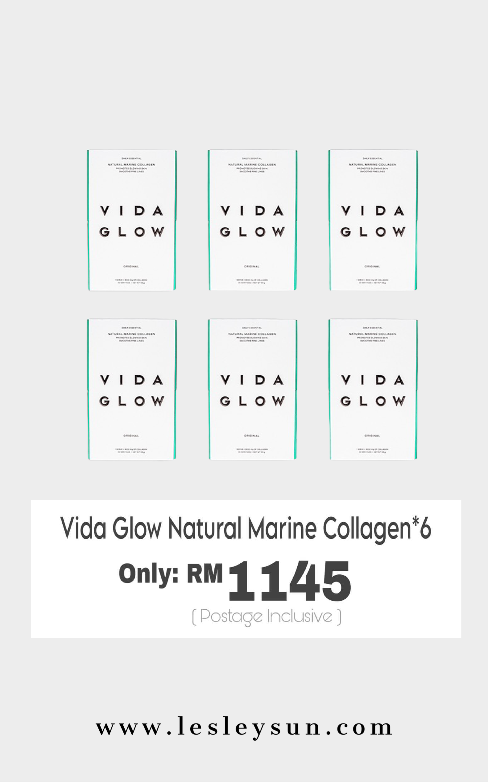 Vida Glow Marine Collagen x6 Boxes
