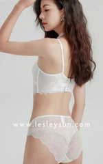 Authentic Micisty French Lace Bra Set [Due to hygiene concerns, no exchange is permissible]